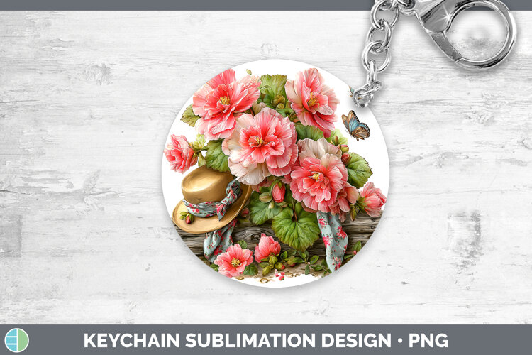 GorgeousFlowers 02 Bandana Summer Keychain design.