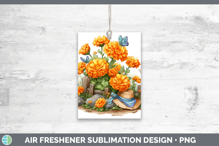 Flowers 02 Bandana Summer Calendula Air Freshener Sublimatio