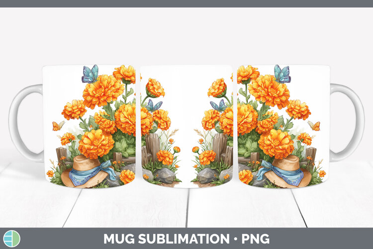GorgeousFlowers 02 Bandana Summer Mug Wrap design.