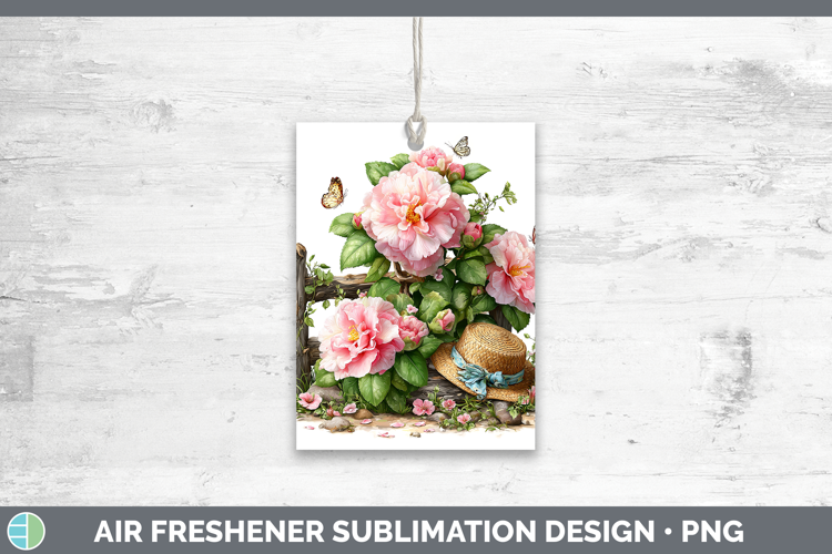 Flowers 02 Bandana Summer Camellia Air Freshener Sublimation