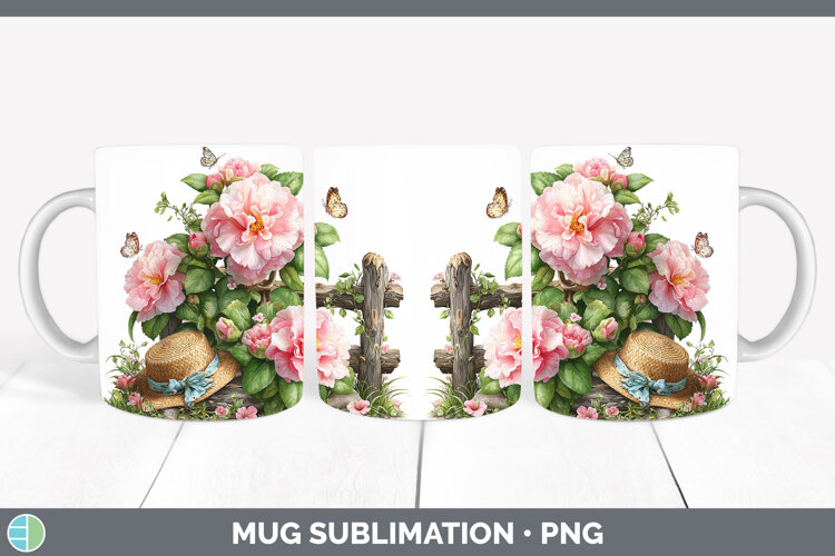 GorgeousFlowers 02 Bandana Summer Mug Wrap design.