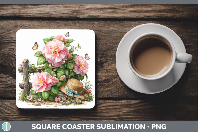 GorgeousFlowers 02 Bandana Summer Square Coaster design.