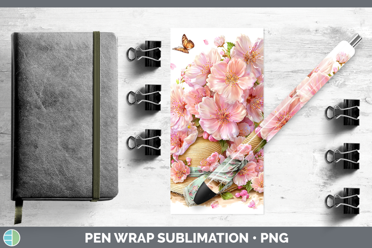 Flowers 02 Bandana Summer Cherry Blossom Pen Wrap Sublimatio