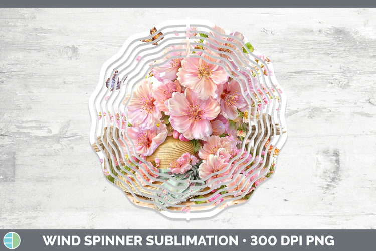 Flowers 02 Bandana Summer Cherry Blossom Wind Spinner Sublim