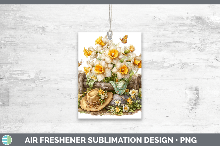 Flowers 02 Bandana Summer Daffodil Air Freshener Sublimation