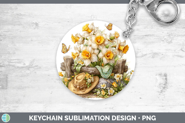 GorgeousFlowers 02 Bandana Summer Keychain design.