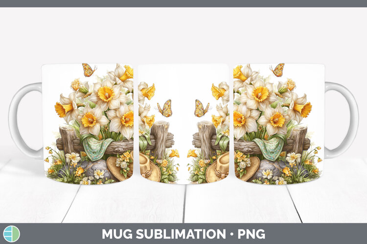 GorgeousFlowers 02 Bandana Summer Mug Wrap design.