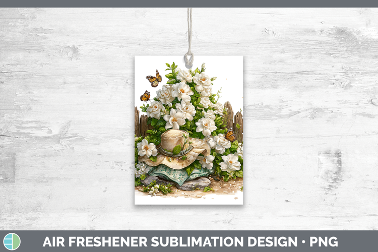 Flowers 02 Bandana Summer Gardenia Air Freshener Sublimation