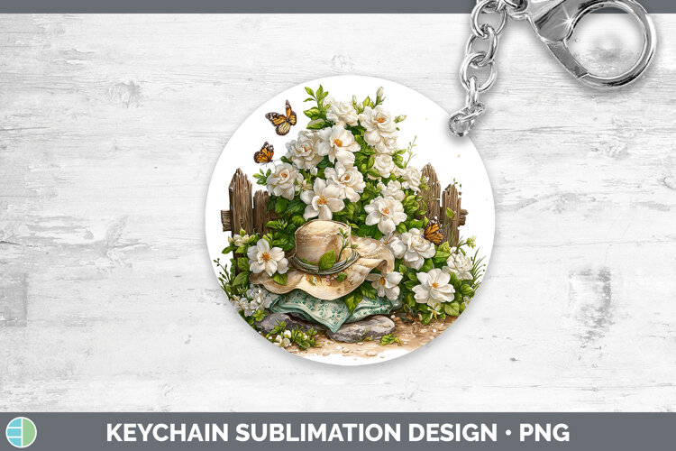 GorgeousFlowers 02 Bandana Summer Keychain design.