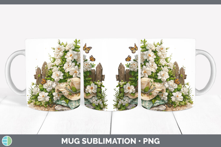 GorgeousFlowers 02 Bandana Summer Mug Wrap design.