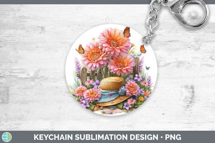 GorgeousFlowers 02 Bandana Summer Keychain design.