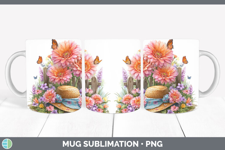GorgeousFlowers 02 Bandana Summer Mug Wrap design.