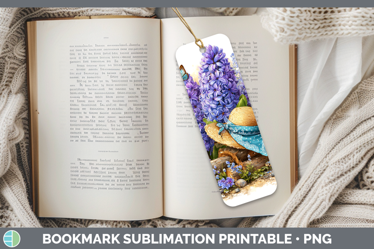 Hyacinth Bookmark Flowers 02 Bandana Summer Sublimation Prin