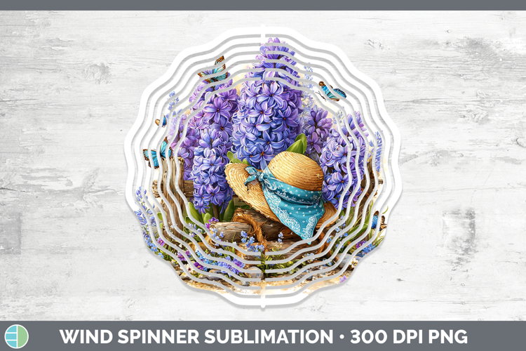 Hyacinth Wind Spinner Flowers 02 Bandana Summer Sublimation