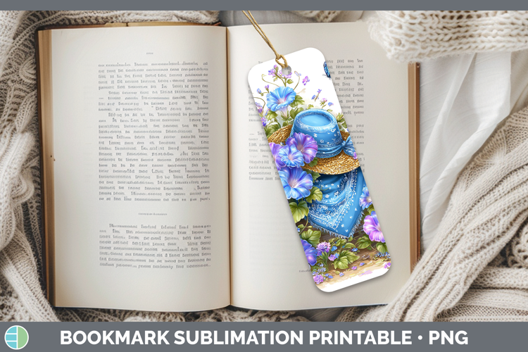 Morning Glory Bookmark Flowers 02 Bandana Summer Sublimation
