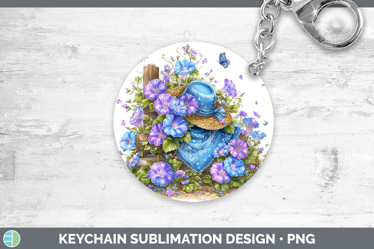 GorgeousFlowers 02 Bandana Summer Keychain design.