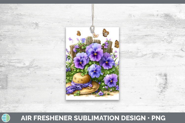 Pansy Air Freshener Flowers 02 Bandana Summer Sublimation Ca