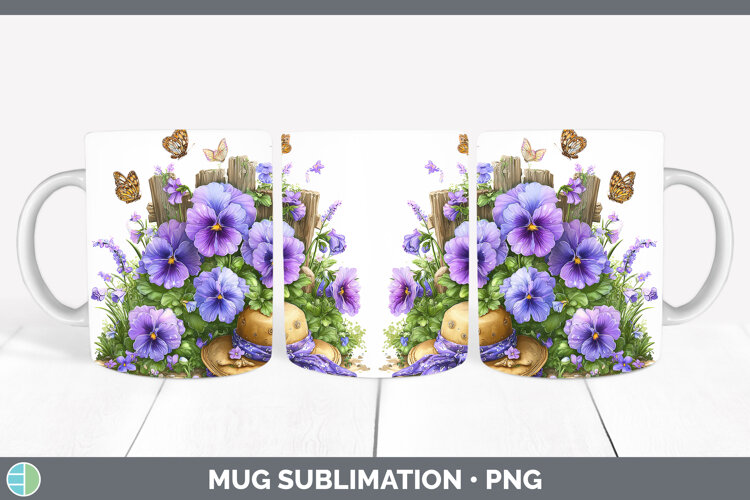 GorgeousFlowers 02 Bandana Summer Mug Wrap design.