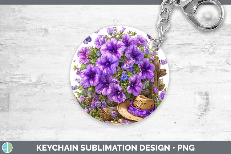 GorgeousFlowers 02 Bandana Summer Keychain design.