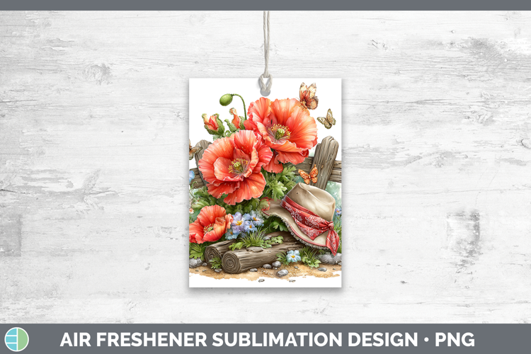 Poppy Air Freshener Flowers 02 Bandana Summer Sublimation Ca