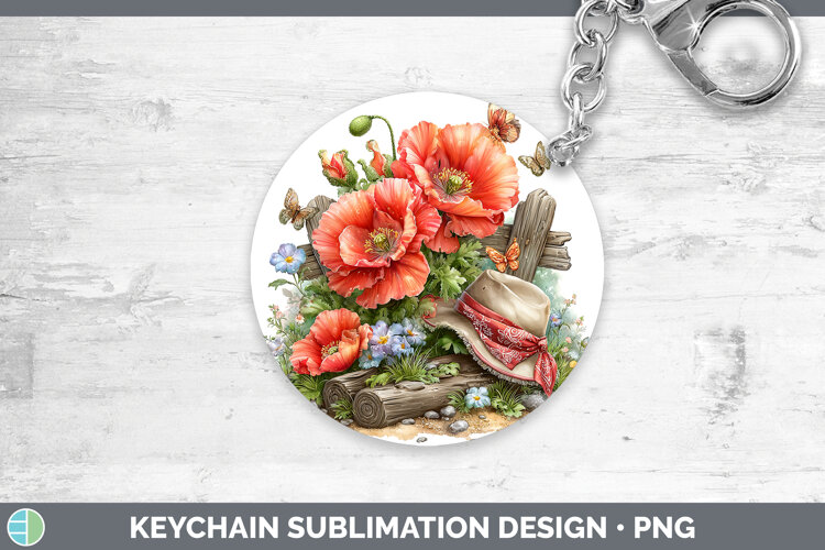 GorgeousFlowers 02 Bandana Summer Keychain design.