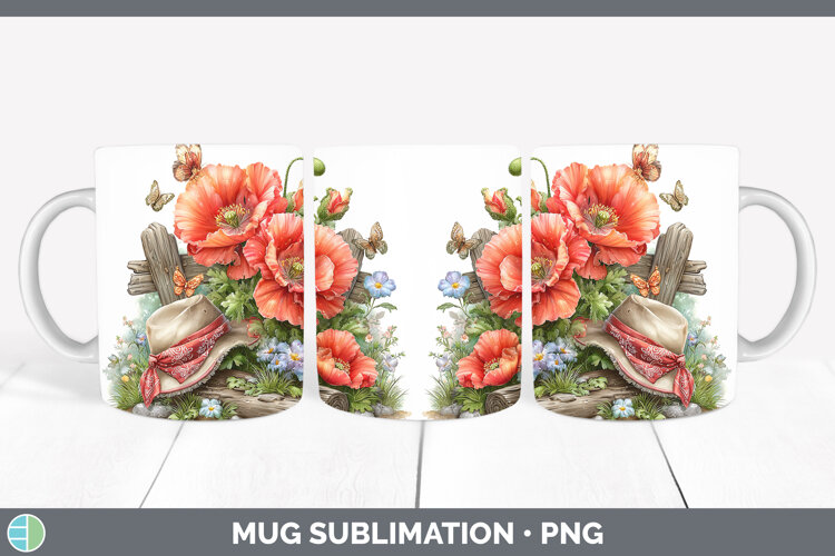 GorgeousFlowers 02 Bandana Summer Mug Wrap design.