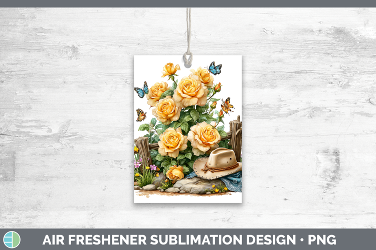 Rose Air Freshener Flowers 02 Bandana Summer Sublimation Car