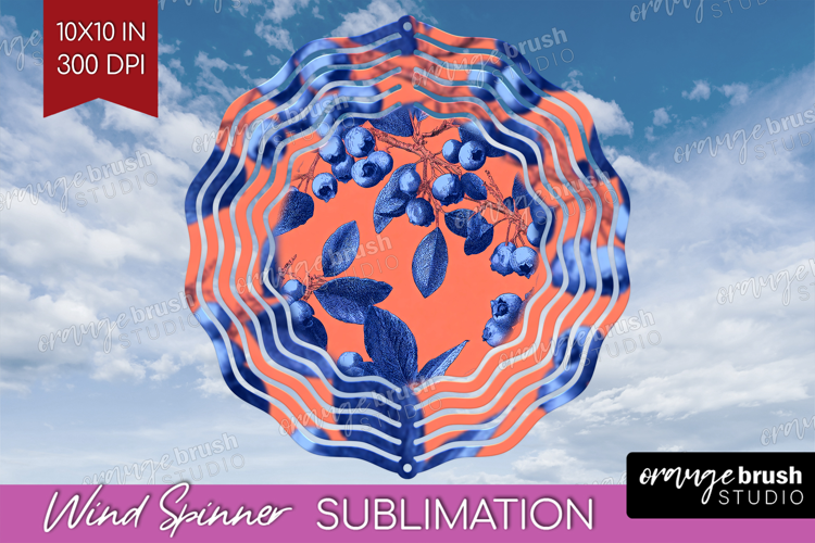 Floral Wind Spinner Sublimation PNG - Sping Flowers Round