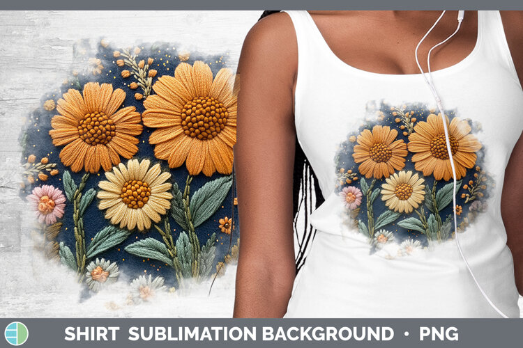 GorgeousFlowers 02 Embroider Shirt design.
