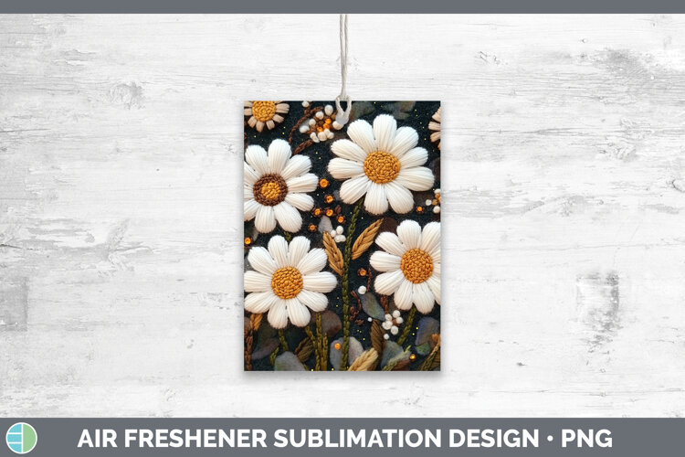 GorgeousFlowers 02 Embroider Air Freshener design.