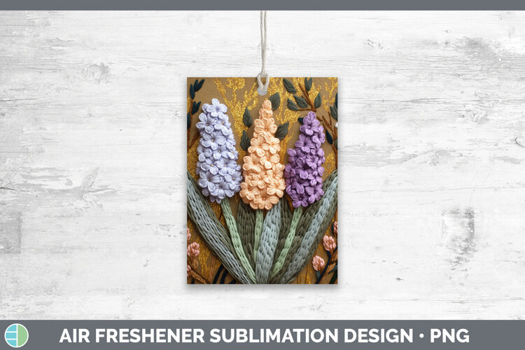GorgeousFlowers 02 Embroider Air Freshener design.