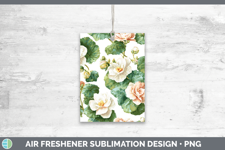Begonia Flowers 02 Pastel Pattern Air Freshener Sublimation
