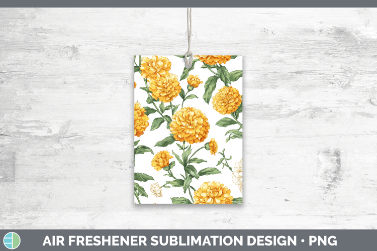 Calendula Flowers 02 Pastel Pattern Air Freshener Sublimatio