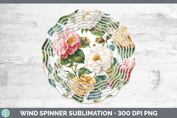 GorgeousFlowers 02 Pastel Pattern Wind Spinner design.