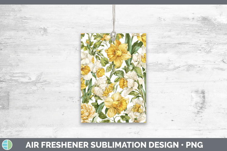 Daffodil Flowers 02 Pastel Pattern Air Freshener Sublimation