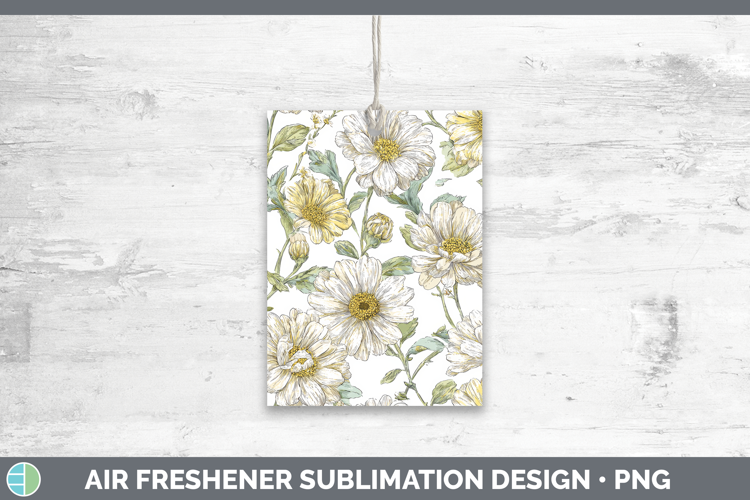 Daisy Flowers 02 Pastel Pattern Air Freshener Sublimation De