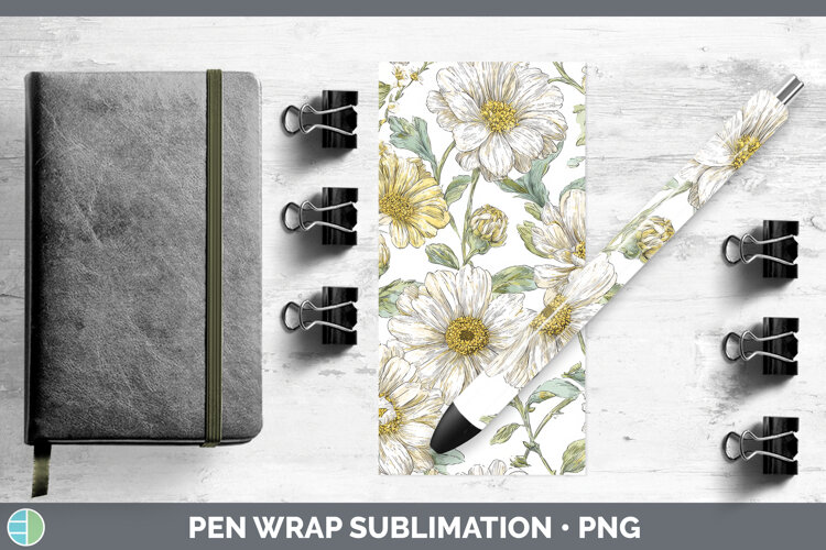 GorgeousFlowers 02 Pastel Pattern Pen Wrap design.