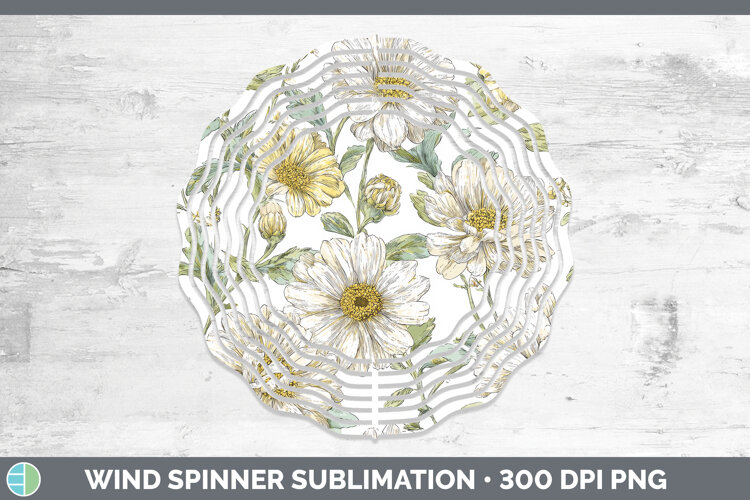 GorgeousFlowers 02 Pastel Pattern Wind Spinner design.