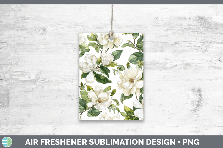 Gardenia Flowers 02 Pastel Pattern Air Freshener Sublimation