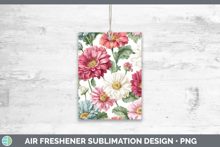 GorgeousFlowers 02 Pastel Pattern Air Freshener design.
