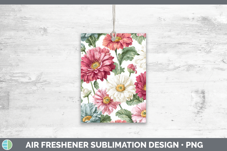 Gerbera Daisy Flowers 02 Pastel Pattern Air Freshener Sublim
