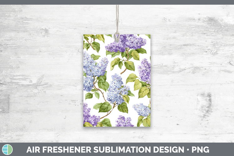 Lilac Flowers 02 Pastel Pattern Air Freshener Sublimation De