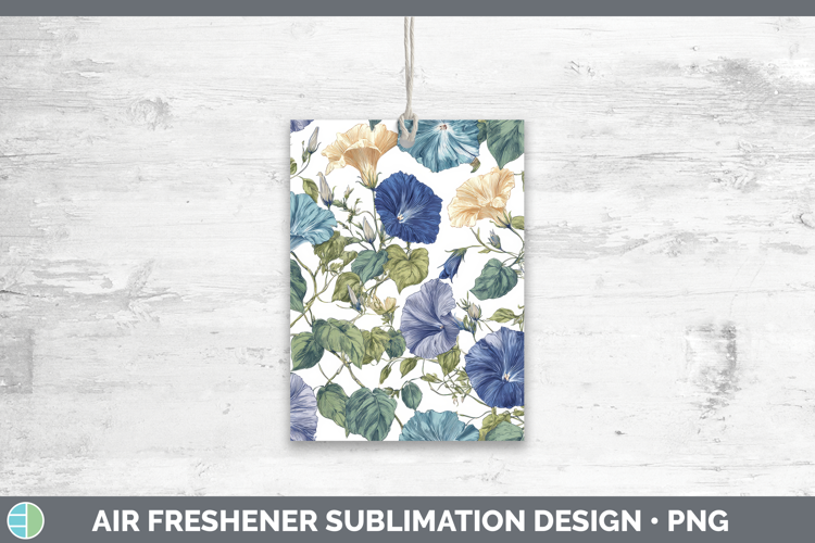 Morning Glory Flowers 02 Pastel Pattern Air Freshener Sublim