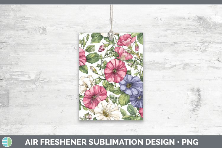 Petunia Flowers 02 Pastel Pattern Air Freshener Sublimation