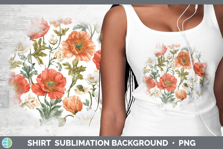 GorgeousFlowers 02 Pastel Pattern Shirt design.