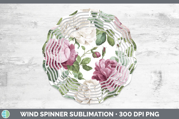 GorgeousFlowers 02 Pastel Pattern Wind Spinner design.