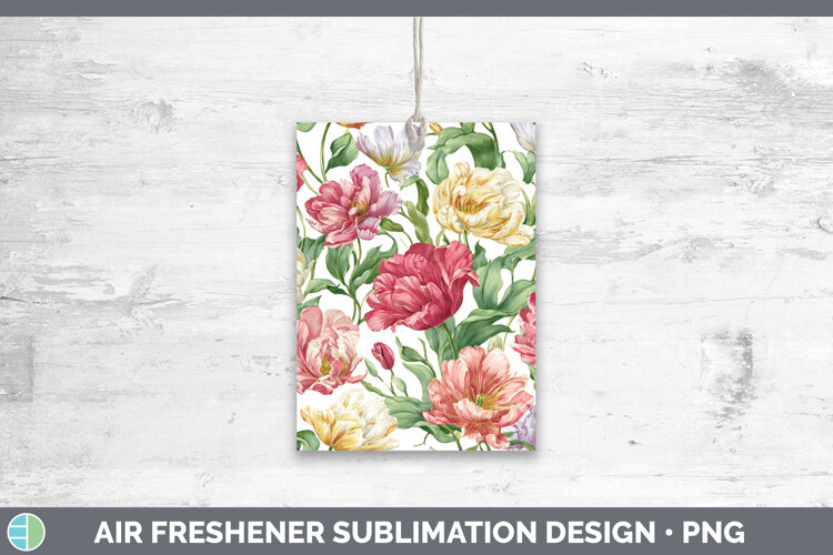 GorgeousFlowers 02 Pastel Pattern Air Freshener design.