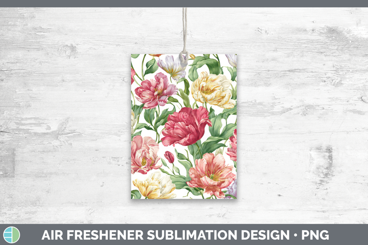 Tulip Flowers 02 Pastel Pattern Air Freshener Sublimation De