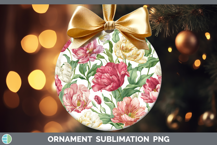Tulip Flowers 02 Pastel Pattern Ornament Sublimation Design