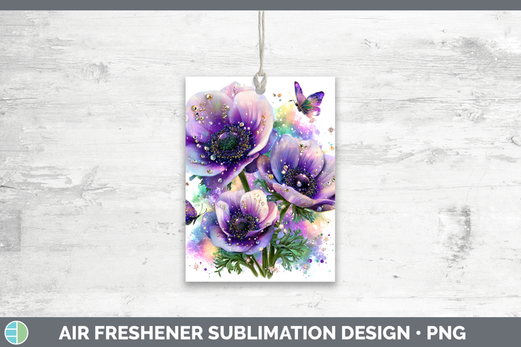 Flowers 02 Rainbow Summer Anemone Air Freshener Sublimation